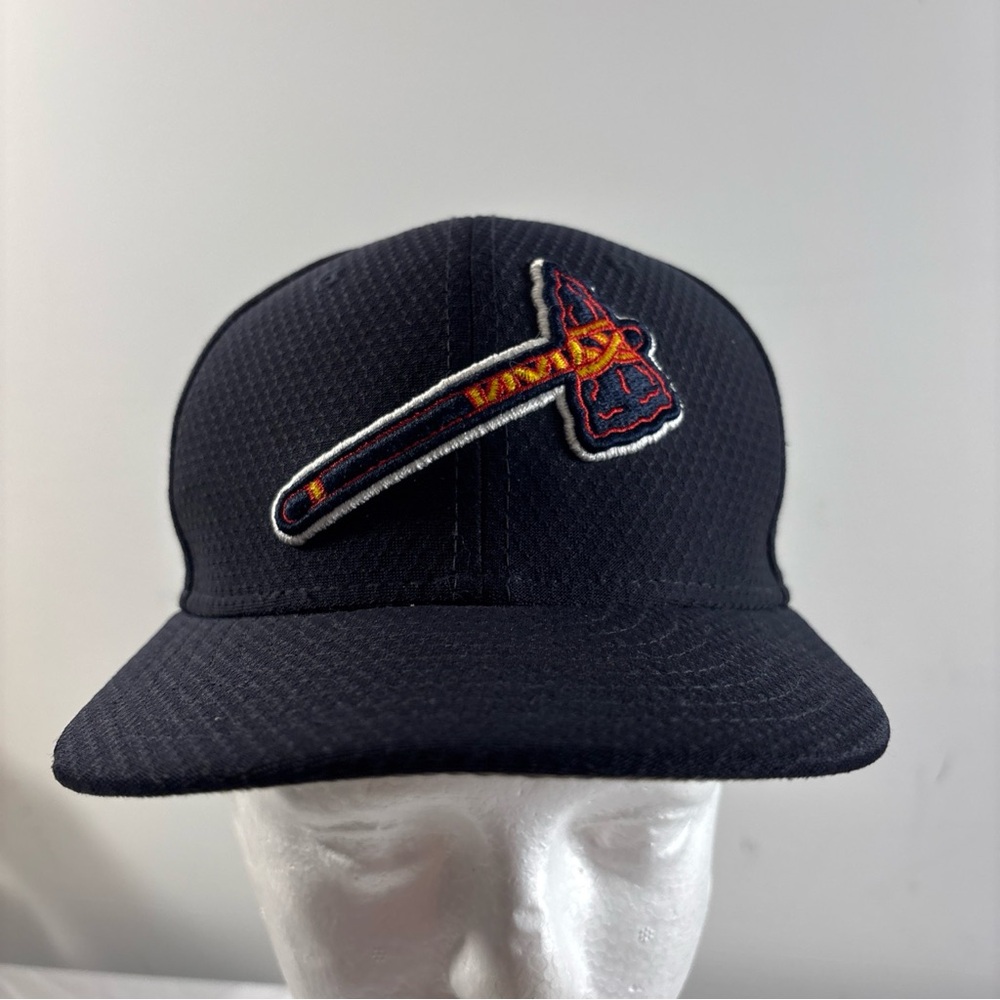 Black Atlanta Braves Baseball Cap with Axe Logo